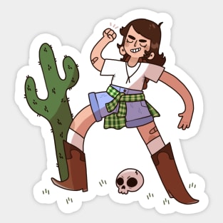 howdy cowboy Sticker